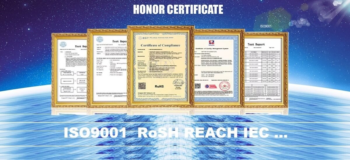 Certificates of temperature sensor manufacture